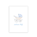 Blue Baby Folded Card