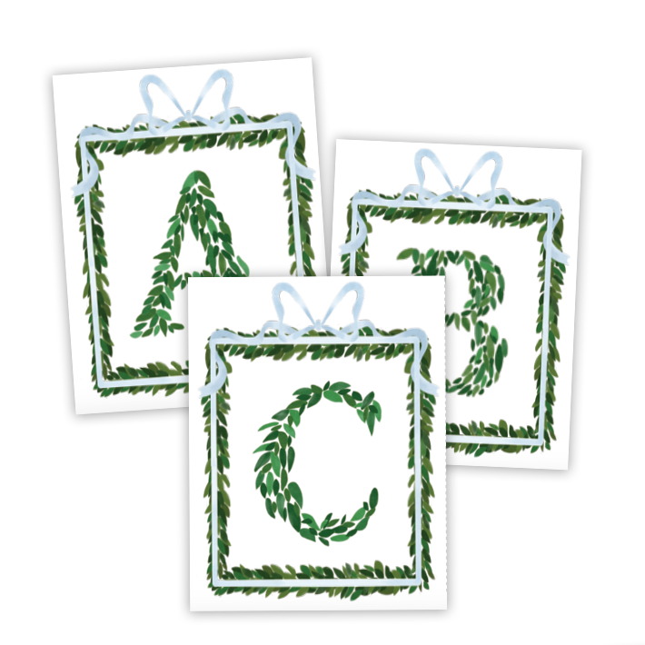 Boxwood Alphabet Flashcards