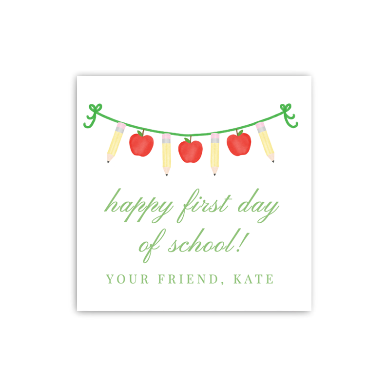 Apple Banner Gift Tags / Stickers
