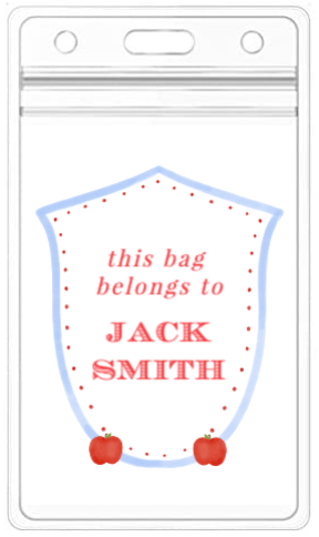 Apple Crest Bag Tag