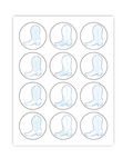 Blue Rodeo Cupcake Toppers