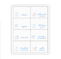 Baby Boy Buffet Labels / Placecards