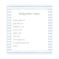 Babysitter Notepad