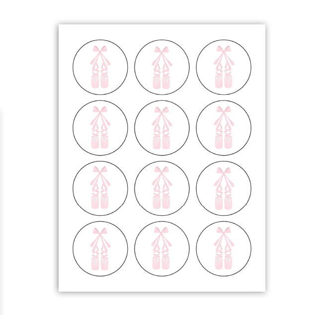 Ballet Cupcake Toppers