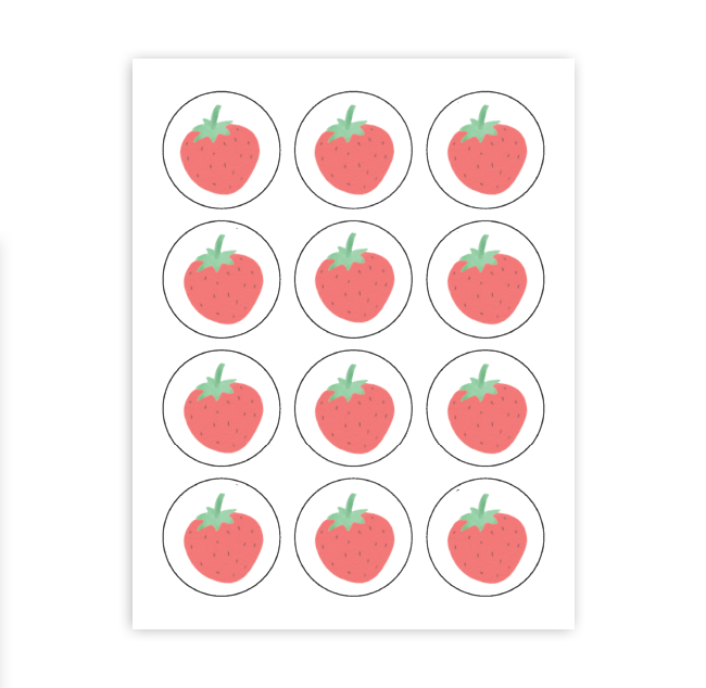 Berry Cupcake Toppers