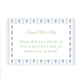 Blue Blossom Book Club Card