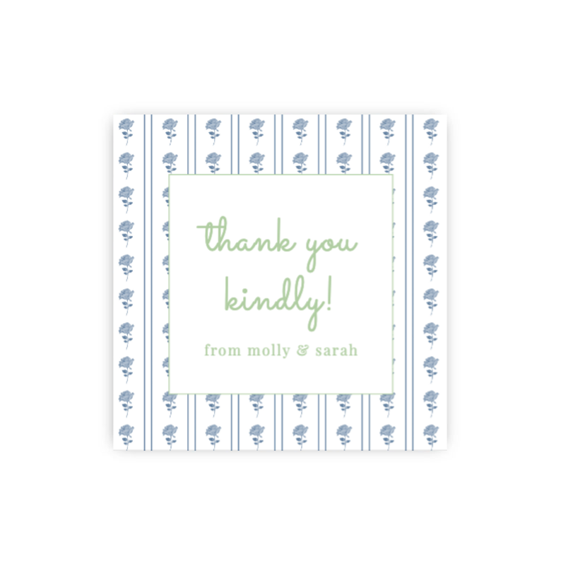 Blue Blossom Gift Tags / Stickers
