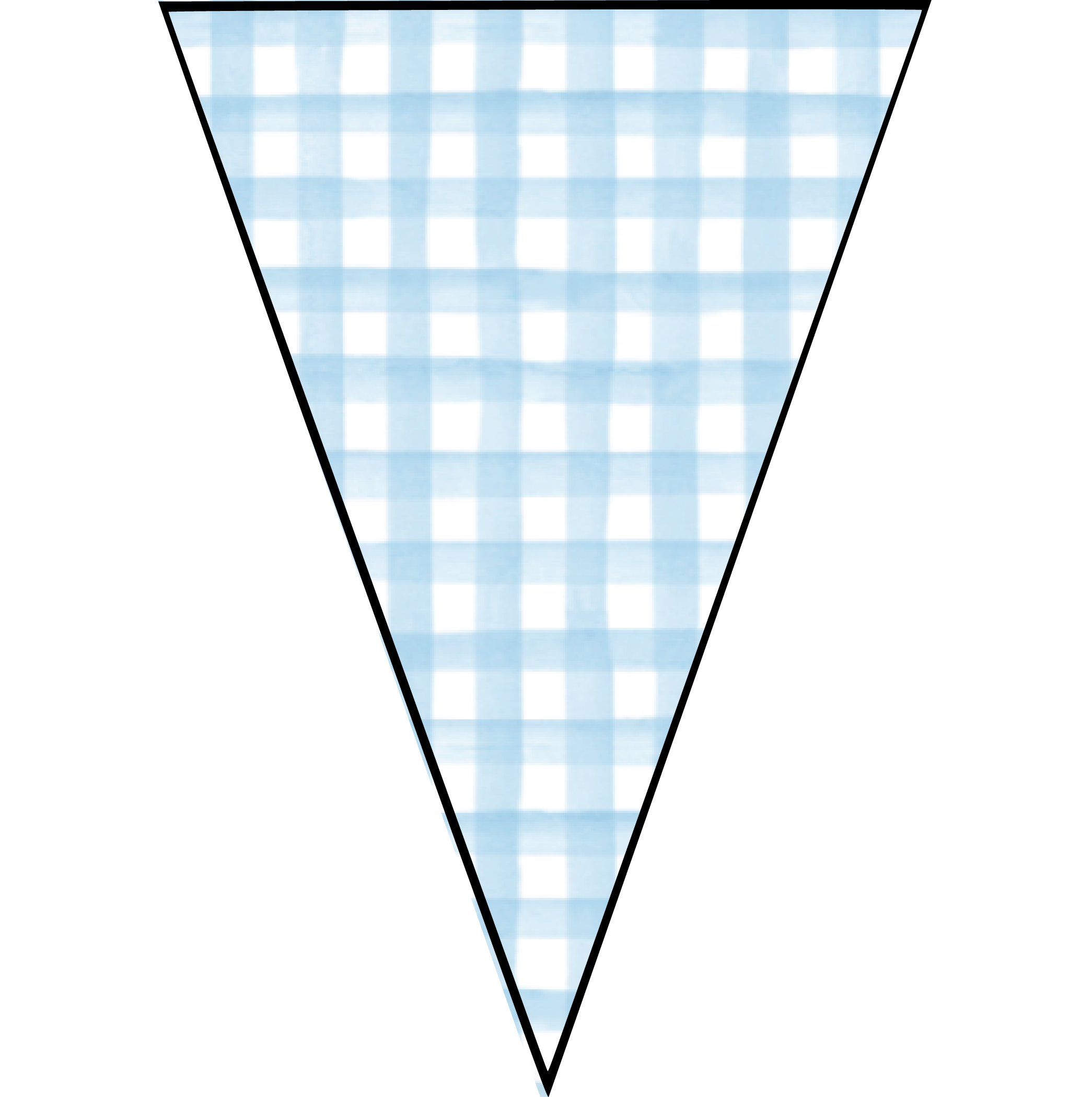 Blue Bounce House Pennant Banner