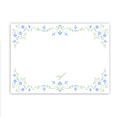 Blue Ladylike Notecard
