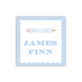 Blue Pencil Tags / Stickers