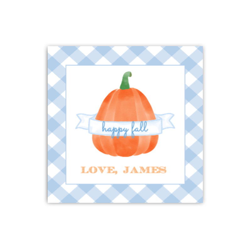 Blue Pumpkin Gift Tags / Stickers