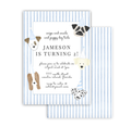 Blue Puppy Invitation