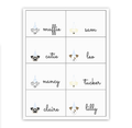 Blue Puppy Buffet Labels / Placecards