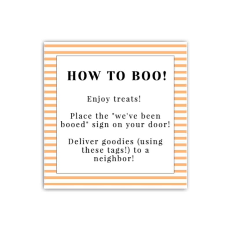 Booed Gift Tags / Stickers