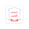 Bow Apple Crest Labels / Stickers