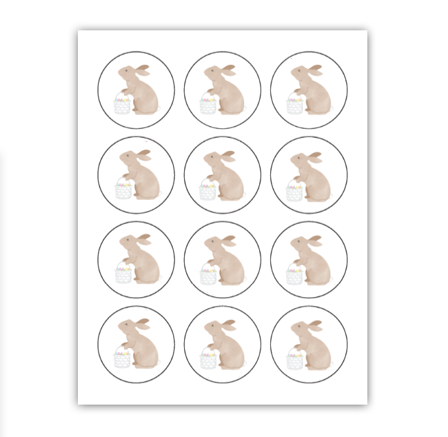 Bunny Cupcake Toppers