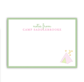 Pink Camp Notecard