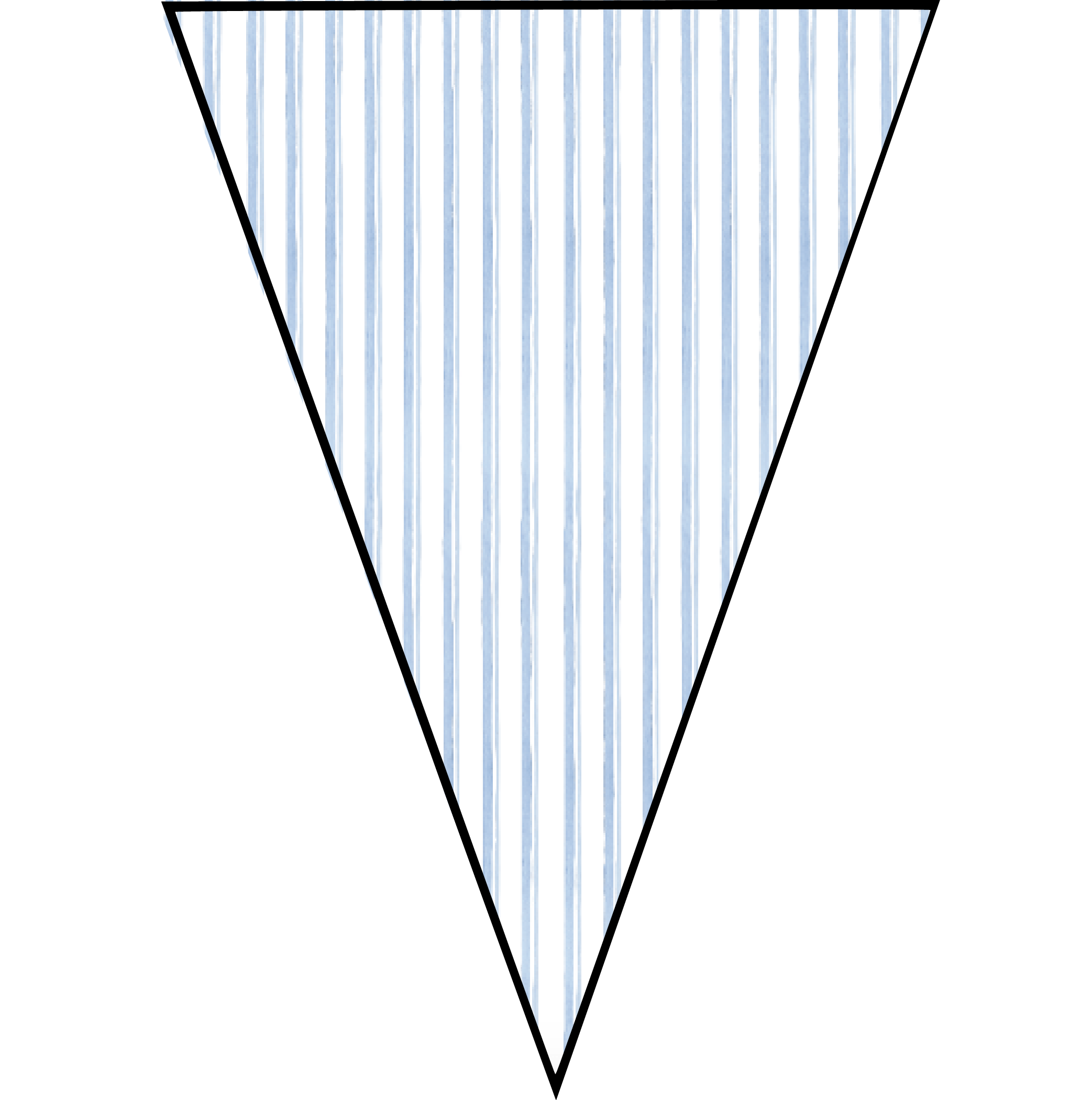Blue Puppy Pennant Banner