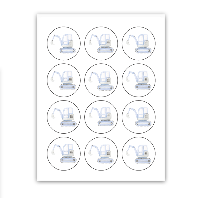 Truck Cupcake Toppers