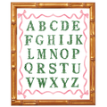 Boxwood Alphabet Print (Pink)