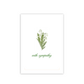 Sympathy Lily Folded Card