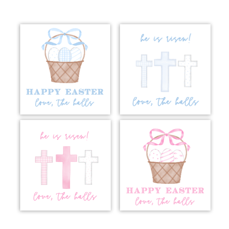 Cross & Basket Gift Tags / Stickers