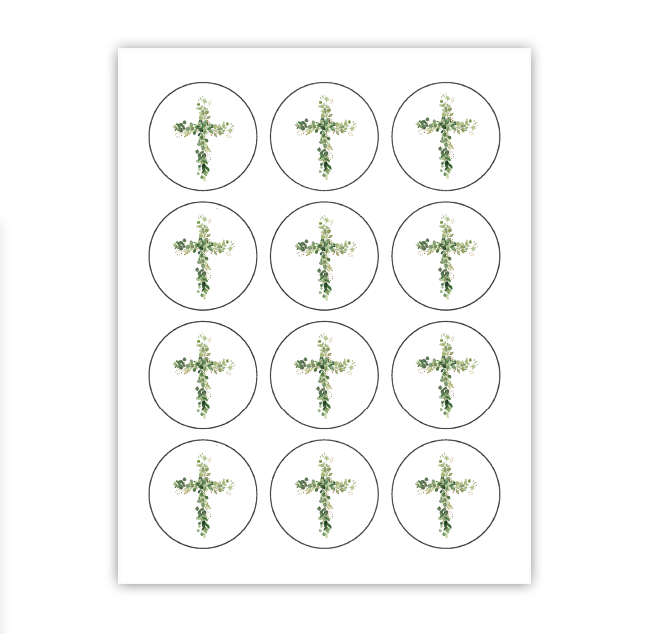 Baptism Cupcake Toppers