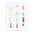 Blue Princess Cupcake Toppers
