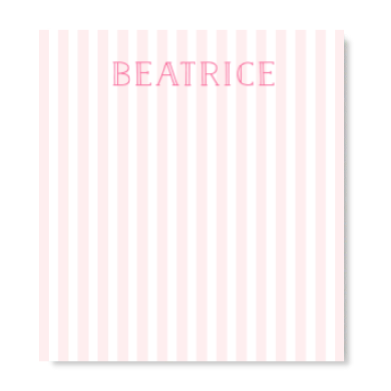 Pink Pastel Stripe Notepad