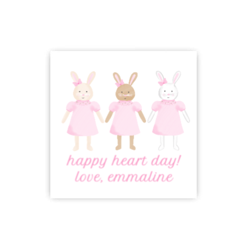 Smocked Bunny Gift Tags / Stickers