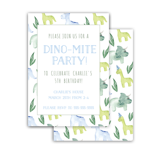 Dino Invitation