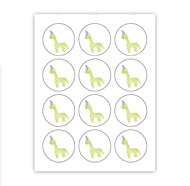 Dino Cupcake Toppers