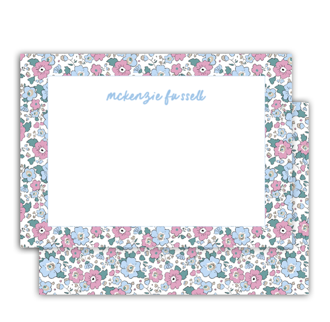 Ditsy Notecard