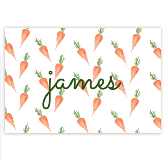 Easter Carrot Placemat