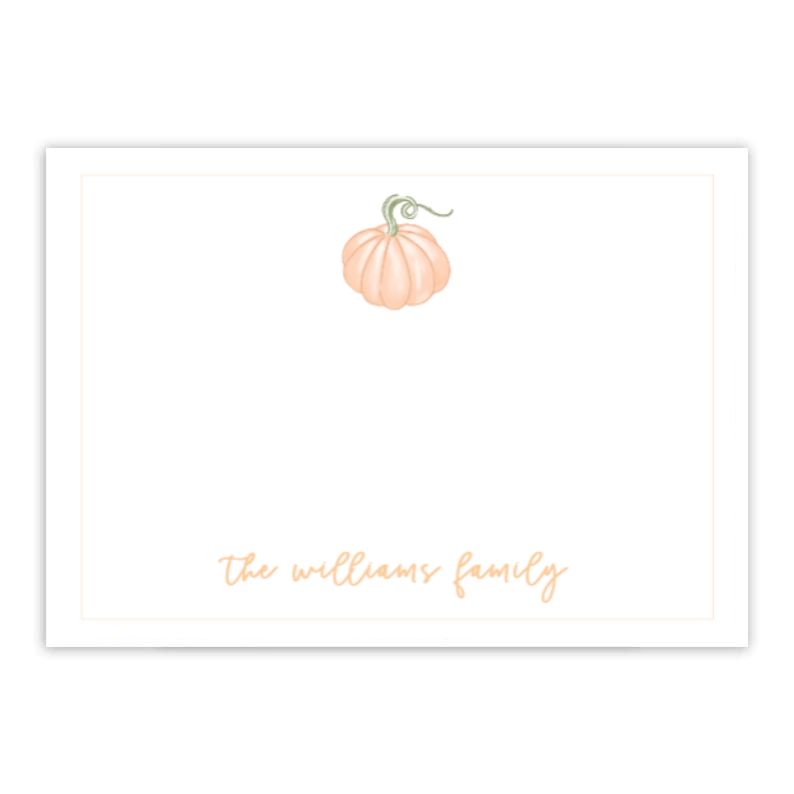 Pastel Pumpkin Notecard