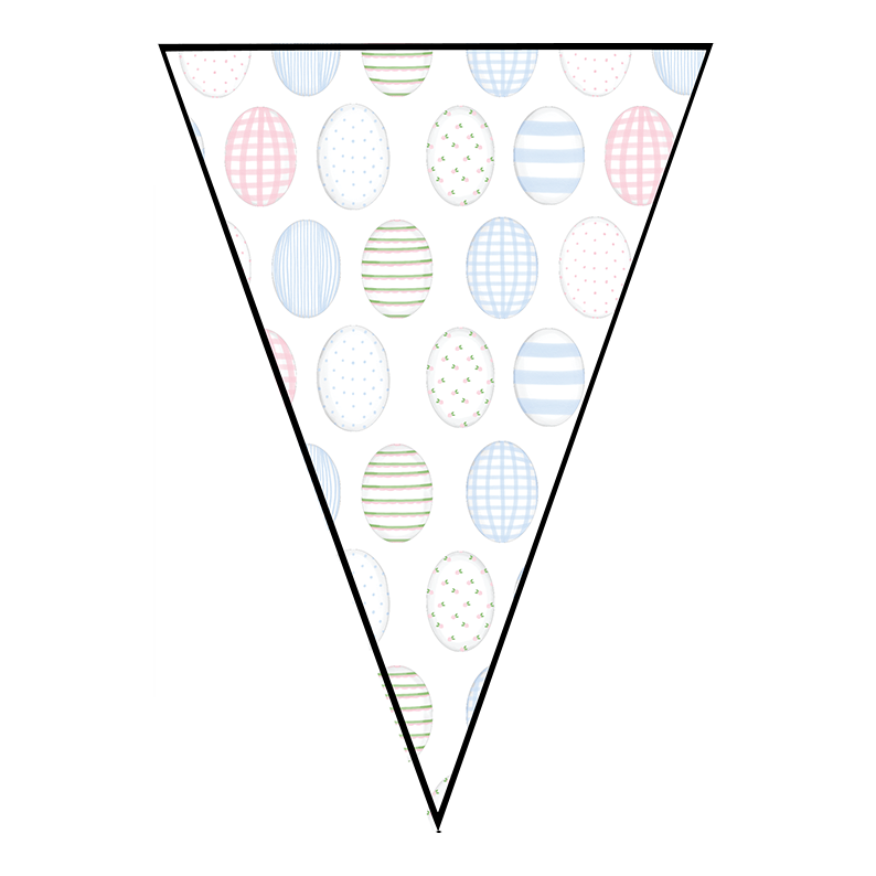 Easter Egg Pennant Banner