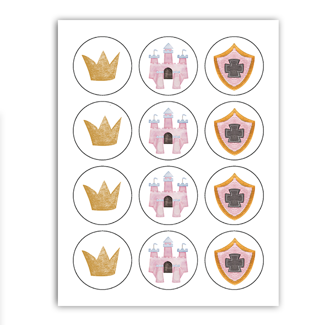 Fairytale Cupcake Toppers