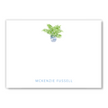 Chinoiserie Plant Flat Notecard