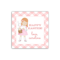 Little Girl Easter Gift Tags / Stickers