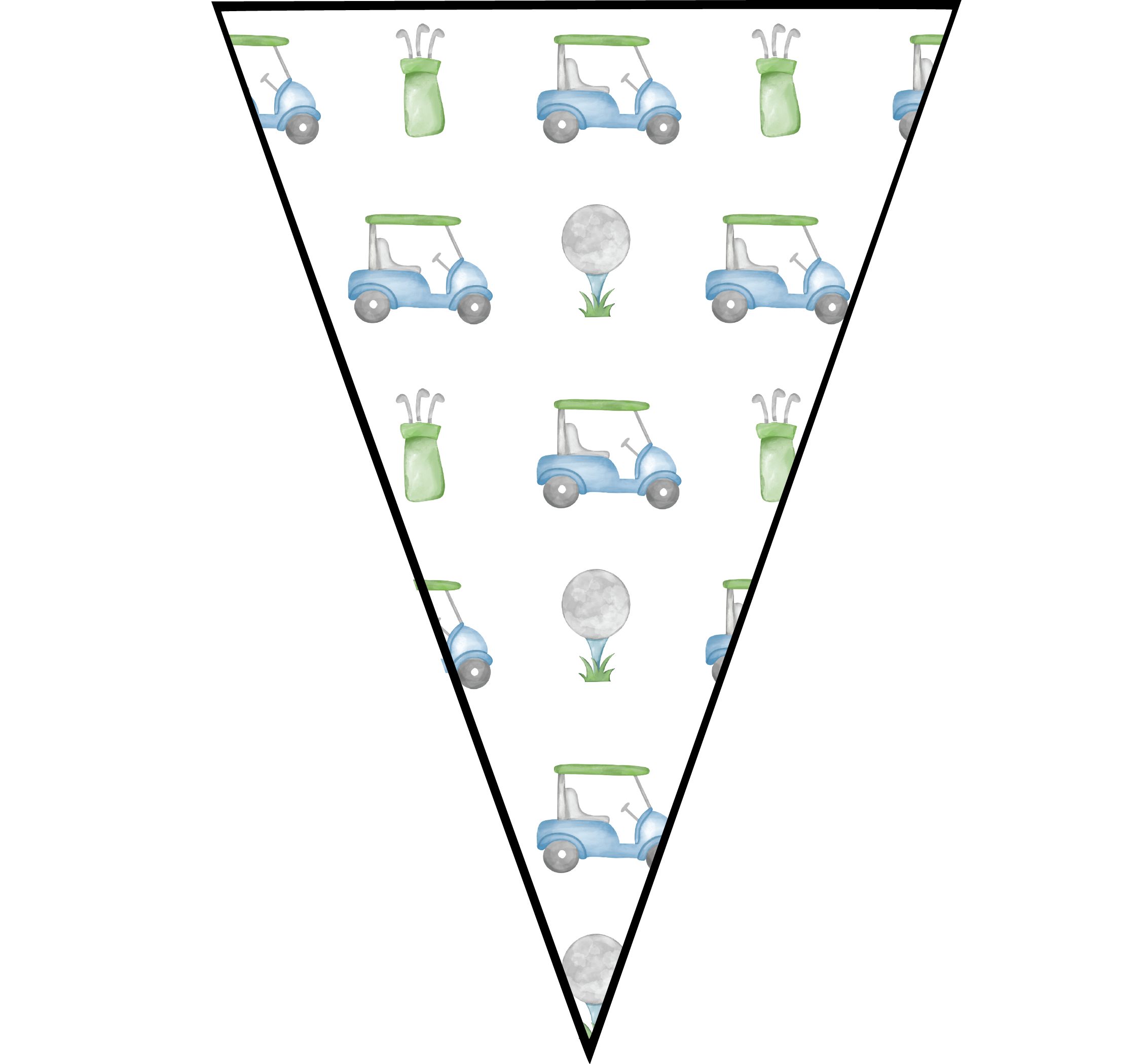 Golf Pennant Banner