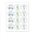 Golf Cupcake Toppers