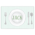 Green Ticking Table Placemat