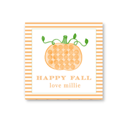 Pumpkin Popper Gift Tags / Stickers