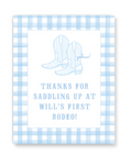 Blue Rodeo Party Sign
