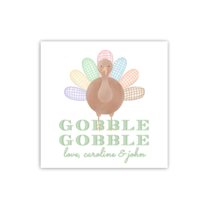 Kids Turkey Gift Tags / Stickers