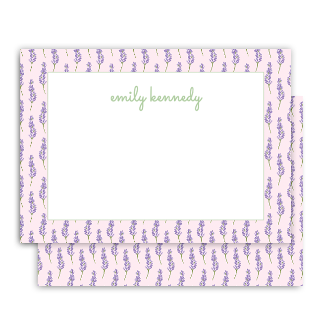 Lavender Notecard