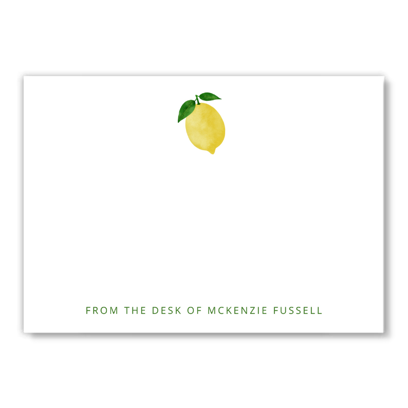Lemon Notecard