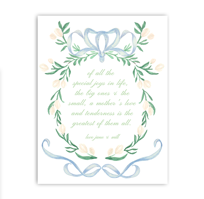 Custom Floral Poem