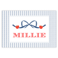 Navy Bow School Placemat