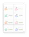 Pastel Pumpkin Placecards